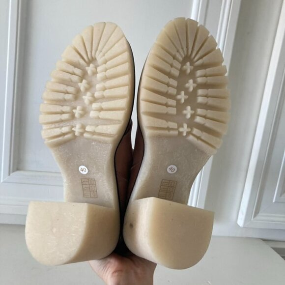 NWOB Free People Jack Zip Brown Leather Boots Sz 40 - Picture 7 of 10